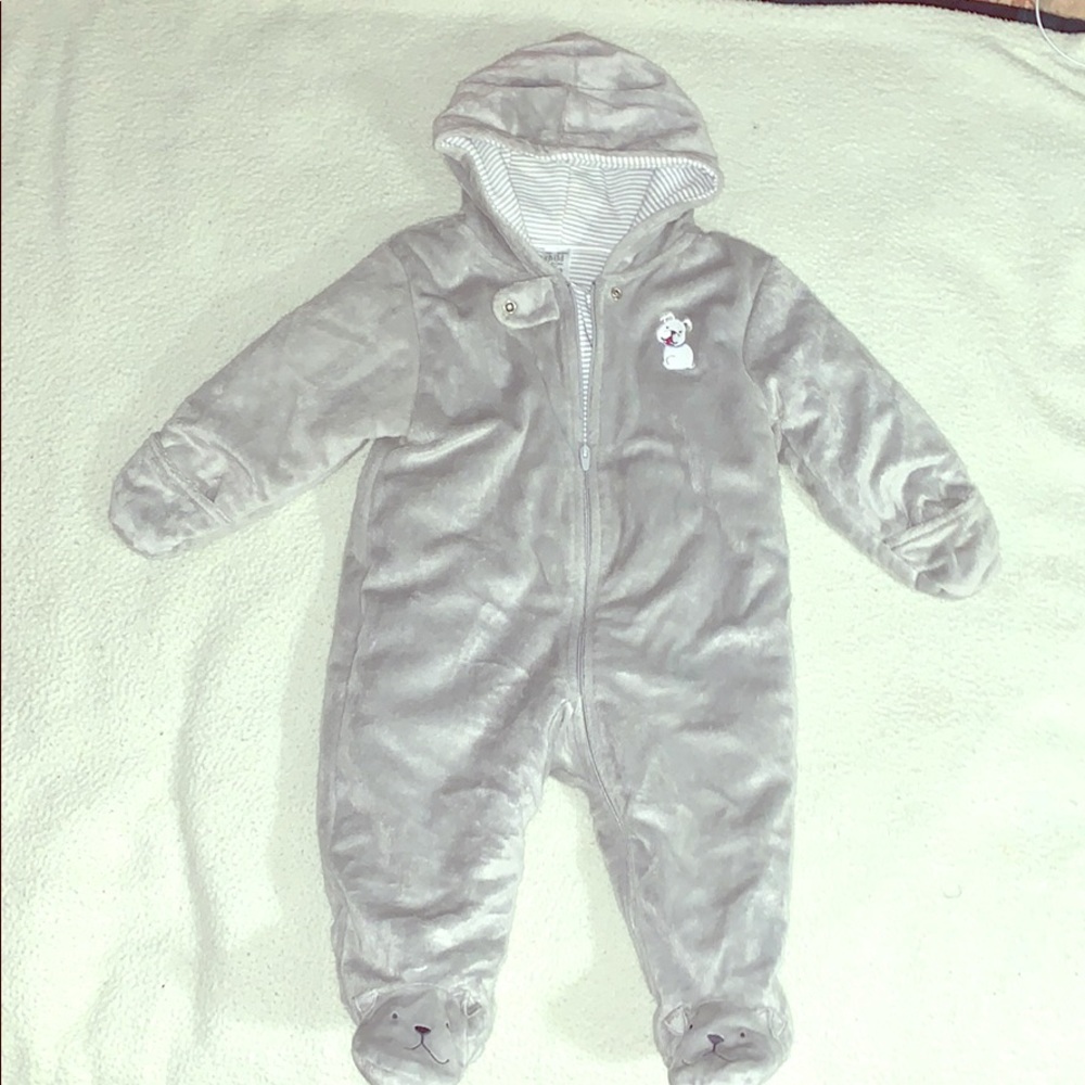 Carter’s Fuzzy infant onesie coat